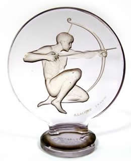 Rene Lalique Car Mascot Archer