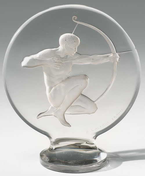Rene Lalique Hood Ornament Archer