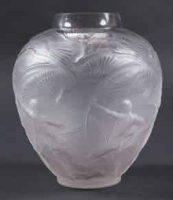 R. Lalique Archers Vase