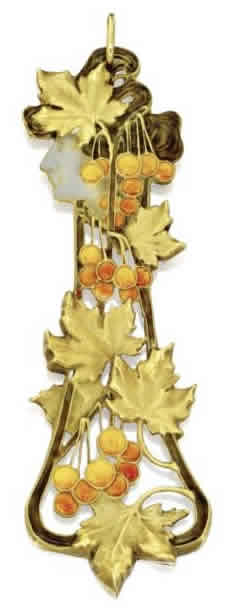 R. Lalique Autumn Pendant