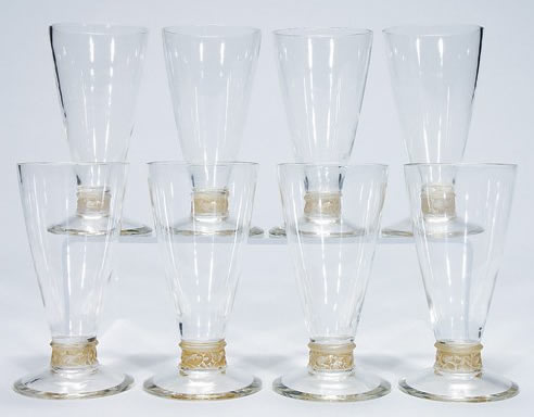 Rene Lalique Glass Bague Chiens