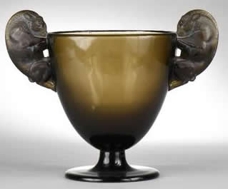 Rene Lalique  Beliers Vase 