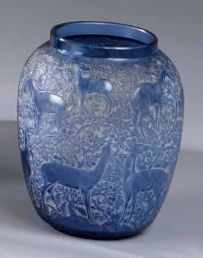 Rene Lalique Biches Vase