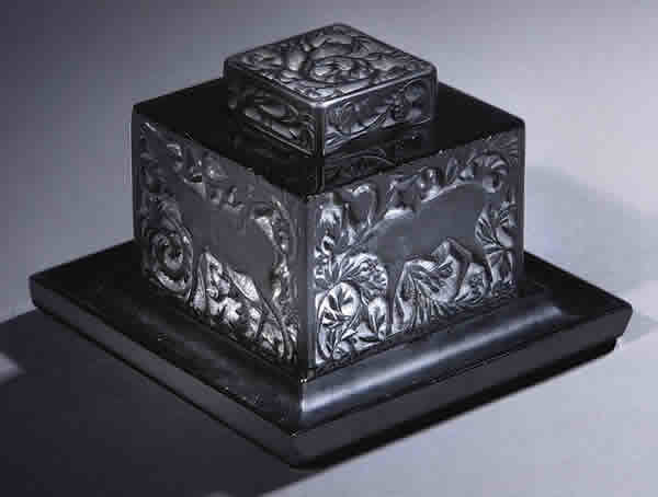 Rene Lalique  Biches Inkwell 