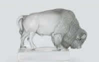 Rene Lalique Paperweight Bison