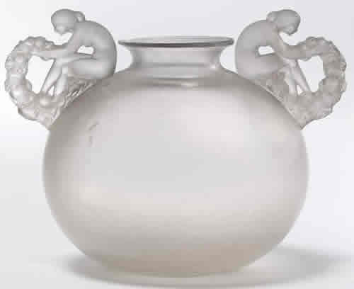 Rene Lalique Vase Bouchardon