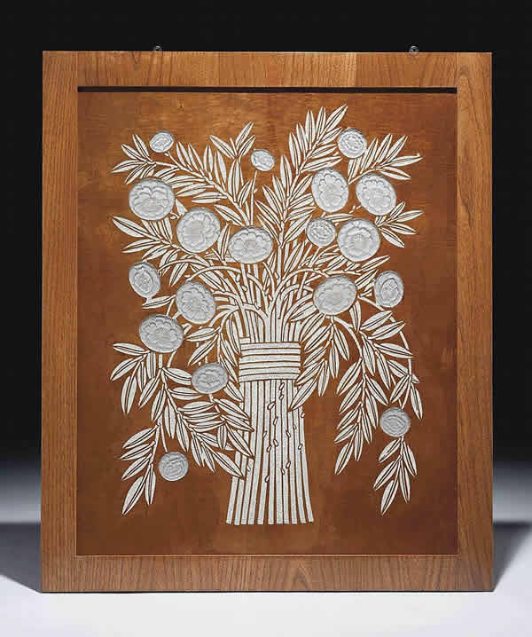 R. Lalique Bouquet De Fleurs-6 Panel