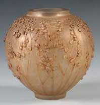 Rene Lalique Branches Et Fruits Cire Perdue Vase
