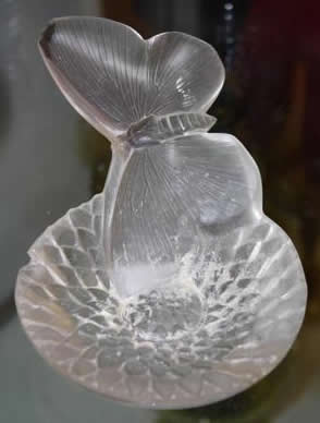 R. Lalique Butterfly Ashtray