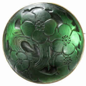 R. Lalique Cabochon Pommier du Japon Brooch