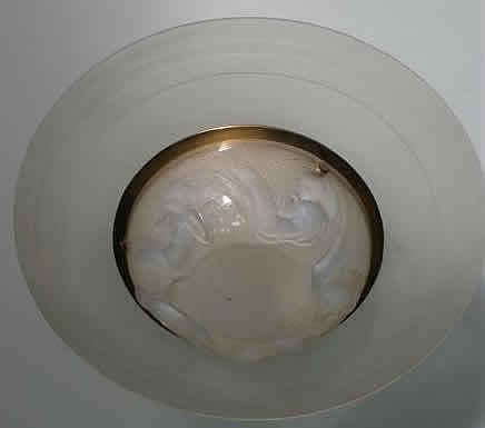 Rene Lalique  Calypso Ceiling Light Fixture 
