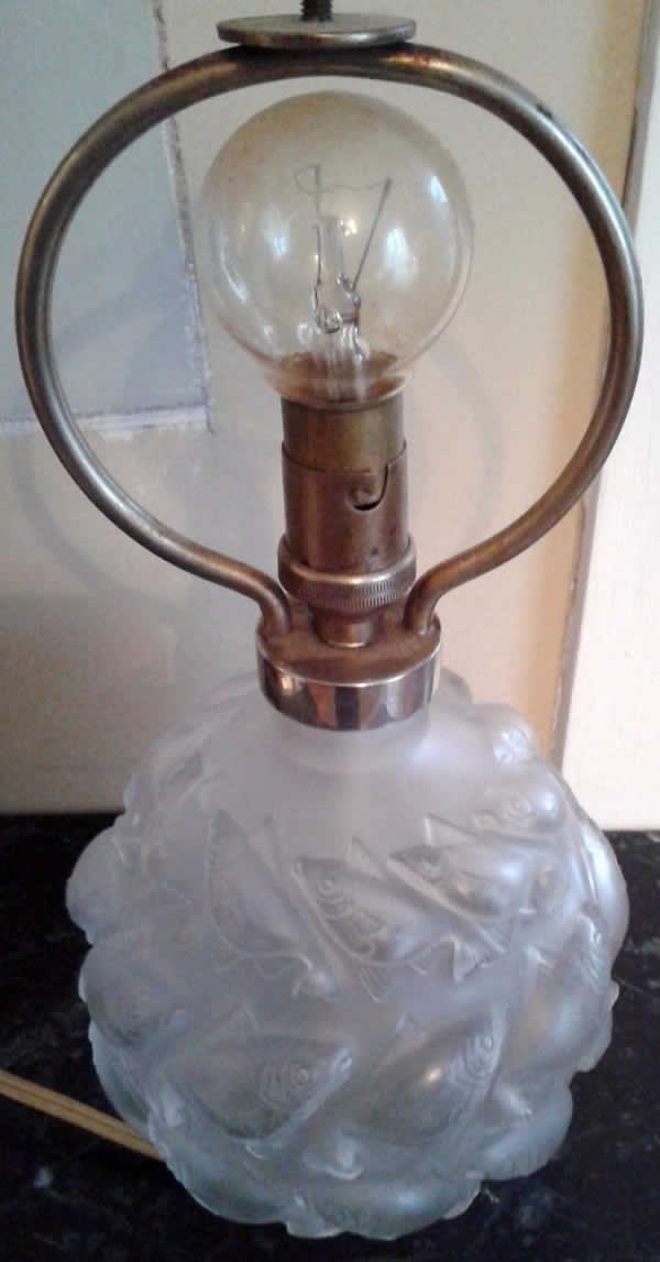R. Lalique Camaret Table Lamp