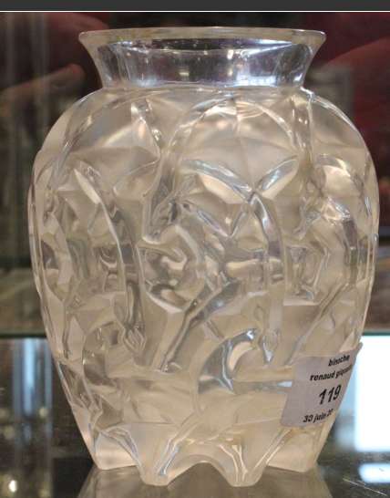 R. Lalique Chamois Vase