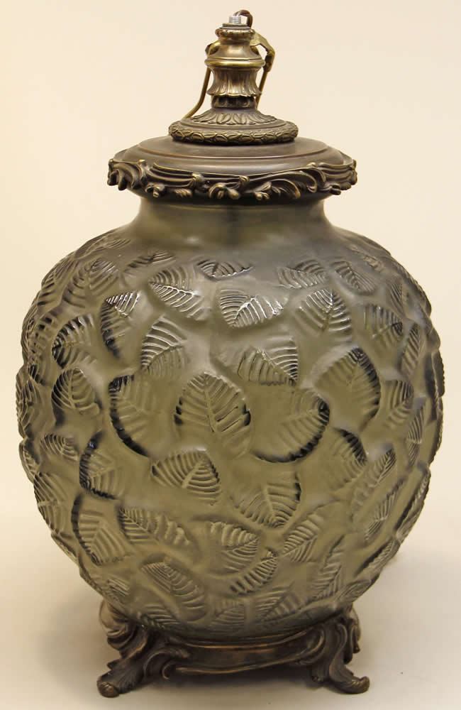 Rene Lalique Vase Lamp Charmilles