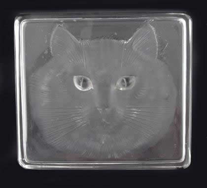 R. Lalique Chat Box