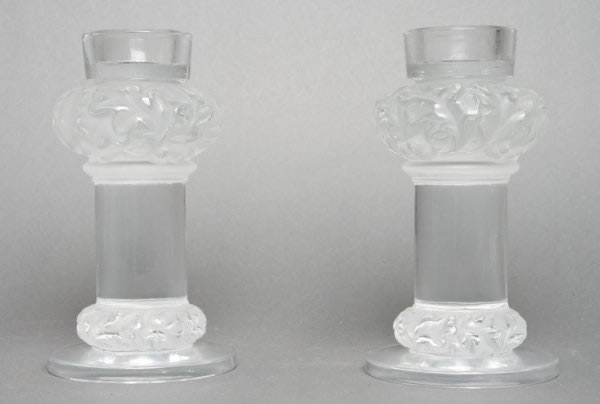 Rene Lalique Chene Candleholder