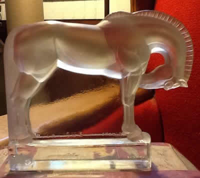 R. Lalique Cheval Paperweight