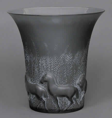 R. Lalique Chevaux Vase