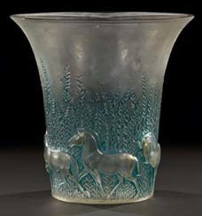 Rene Lalique Chevaux Vase