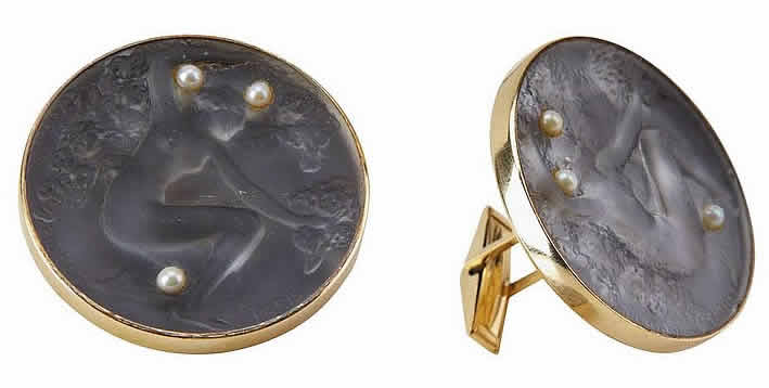 Rene Lalique Chose Promise Cufflink