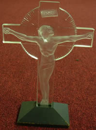 Rene Lalique Crucifix Statue
