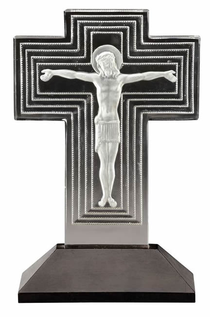 Rene Lalique  Jesus Christ Statue 