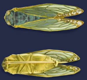 Rene Lalique Brooch Cicada
