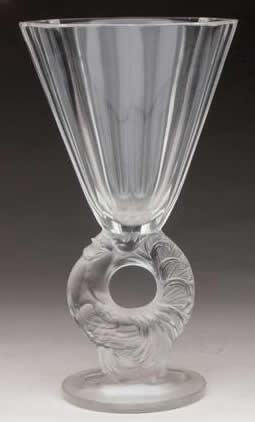 Rene Lalique Coq Vase
