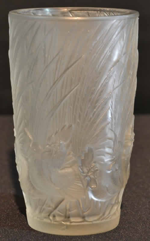 Rene Lalique Vase Coqs Et Plumes