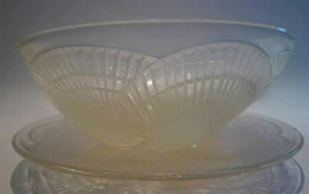 Rene Lalique  Coquilles Bowl and Plate Set 