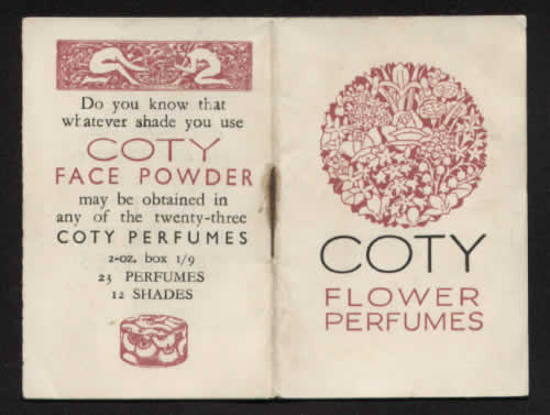 Rene Lalique Brochure Coty Flower Perfumes
