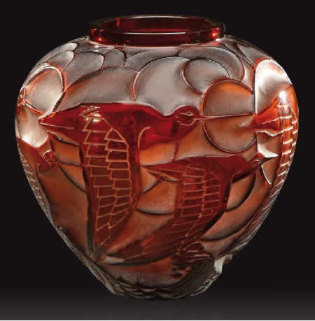R. Lalique Courlis Vase