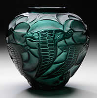 Rene Lalique Vase Courlis