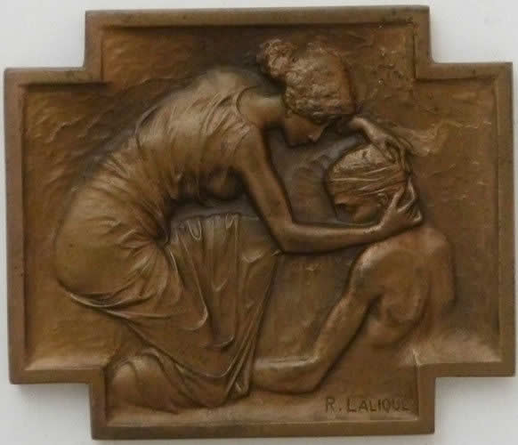 R. Lalique Croix-Rouge A.D.F Plaque