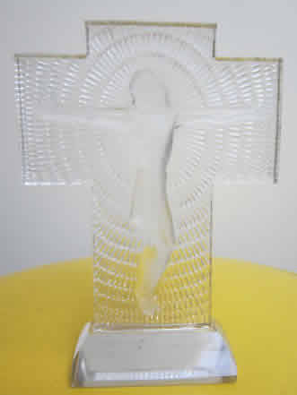 Rene Lalique Statue Jesus Christ On Cross