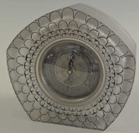 Rene Lalique Clock Dahlia