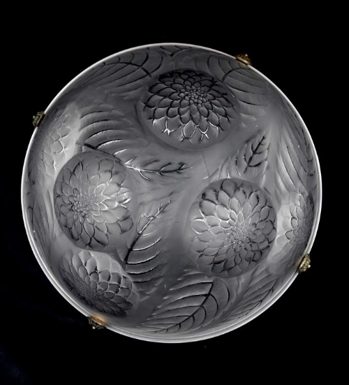 R. Lalique Dahlias Plafonnier