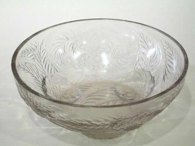 Rene Lalique  Dahlias Bowl Coupe 
