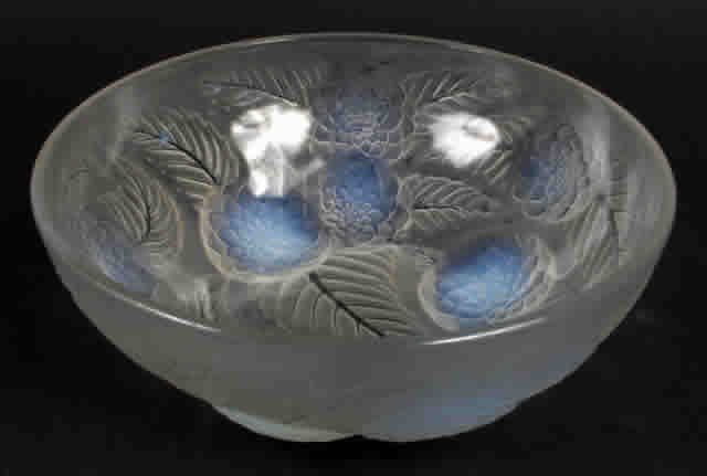 Rene Lalique Bowl Dahlias
