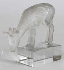 R. Lalique Daim Paperweight