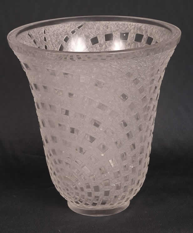 Rene Lalique  Damiers Vase 