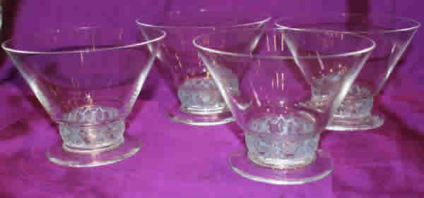 Rene Lalique Champagne Glass Dampierre