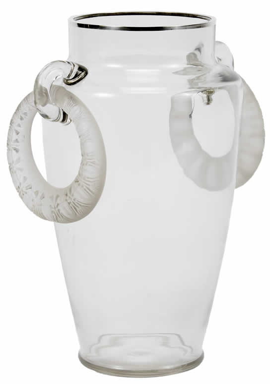 Rene Lalique Vase Deux Anneaux Scarabees