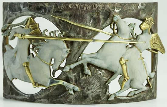 Rene Lalique Necklace Deux Cavaliers