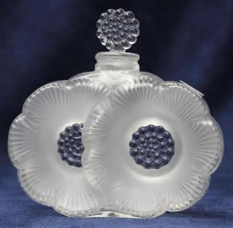 Rene Lalique Perfume Bottle Deux Fleurs