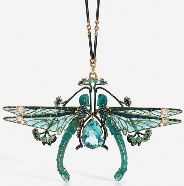 Rene Lalique Deux Libellules-2 Pendant