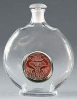 R. Lalique Deux Medaillons Perfume Bottle