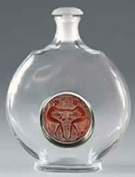 Rene Lalique Perfume Bottle Deux Medaillons