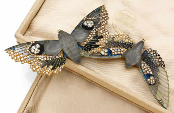 Rene Lalique Brooch Deux Papillons
