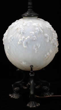 R. Lalique Druide Vase Lamp